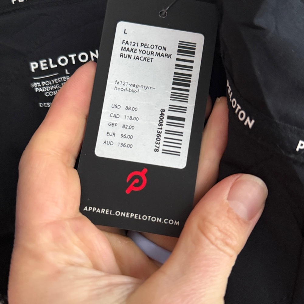 NWT Peloton Make your own mark run jacket size large - Picture 6 of 6